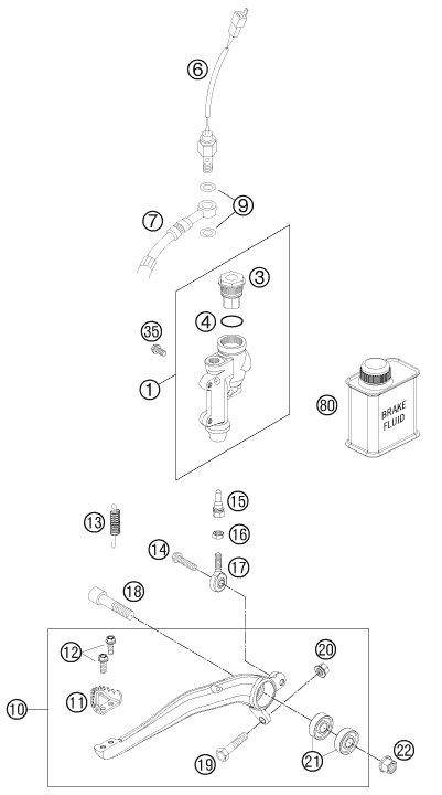 Náhled schématu REAR BRAKE CONTROL