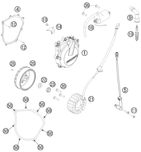 Náhled schématu IGNITION SYSTEM