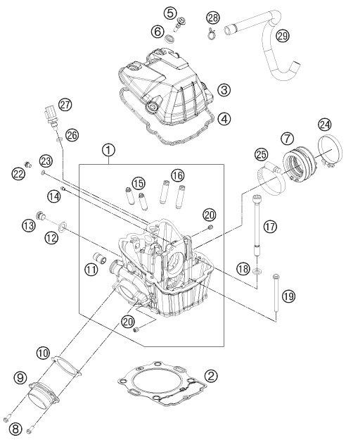 Náhled schématu CYLINDER HEAD