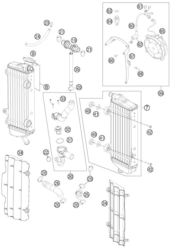 Náhled schématu COOLING SYSTEM