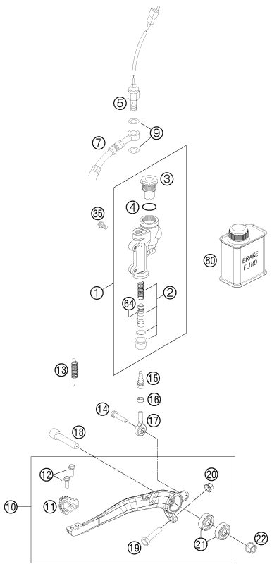 Náhled schématu REAR BRAKE CONTROL