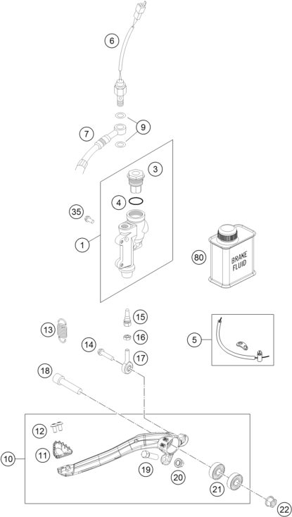 Náhled schématu REAR BRAKE CONTROL