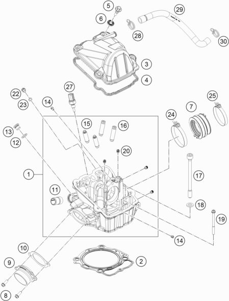 Náhled schématu CYLINDER HEAD