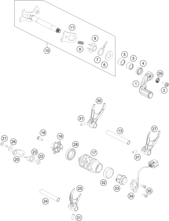 Náhled schématu SHIFTING MECHANISM
