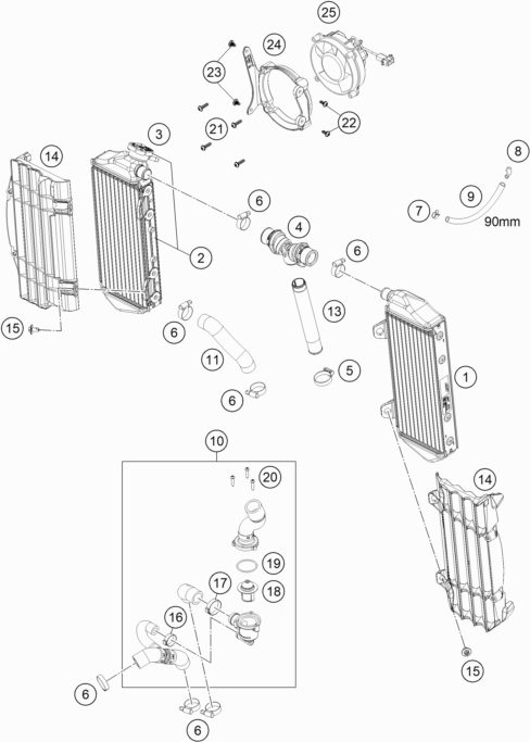 Náhled schématu COOLING SYSTEM