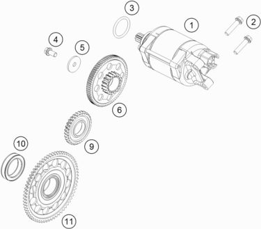Náhled schématu ELECTRIC STARTER