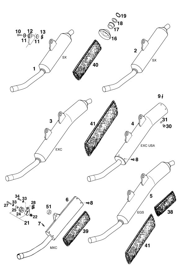 Náhled schématu EXHAUST SYSTEM