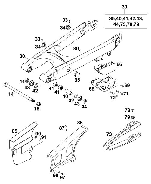 Náhled schématu SWING ARM
