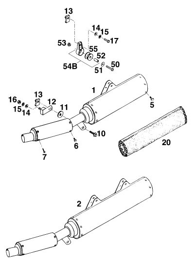 Náhled schématu EXHAUST SYSTEM