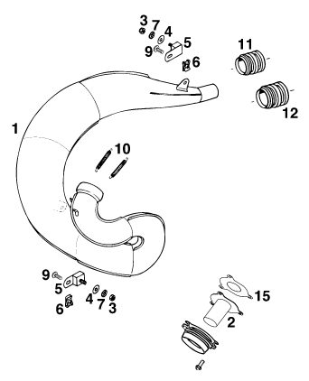 Náhled schématu EXHAUST SYSTEM