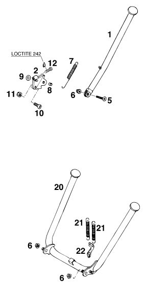 Náhled schématu SIDE / CENTER STAND