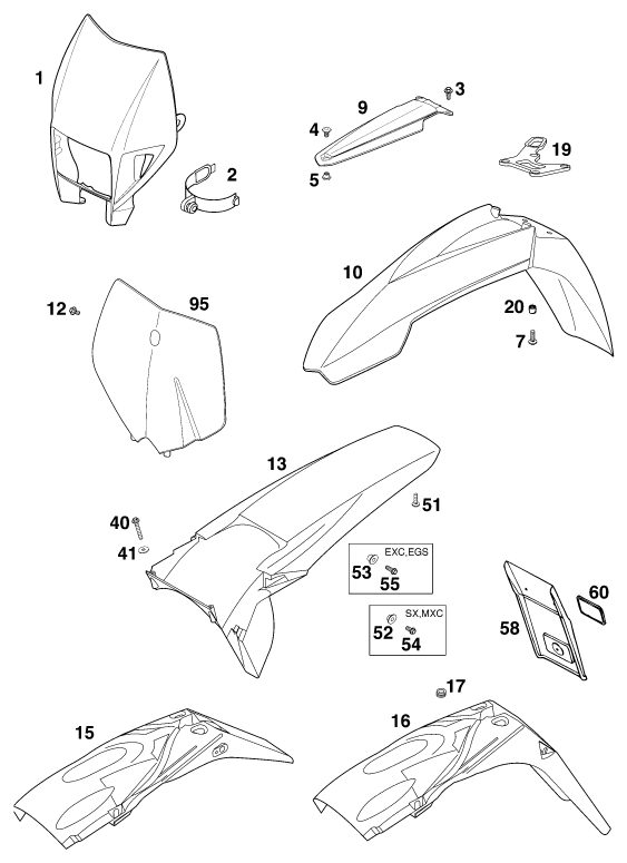 Náhled schématu MASK, FENDERS
