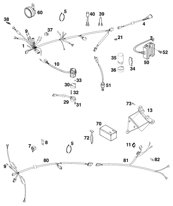 Náhled schématu WIRING HARNESS