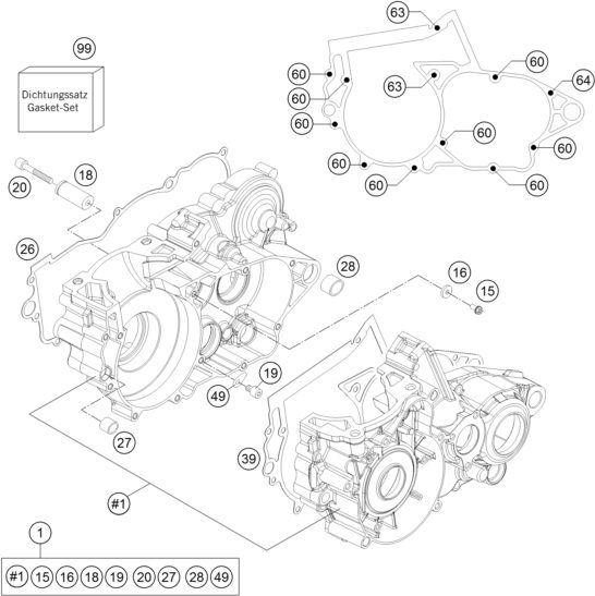 Náhled schématu ENGINE CASE