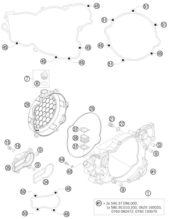Náhled schématu CLUTCH COVER