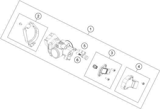 Náhled schématu THROTTLE BODY