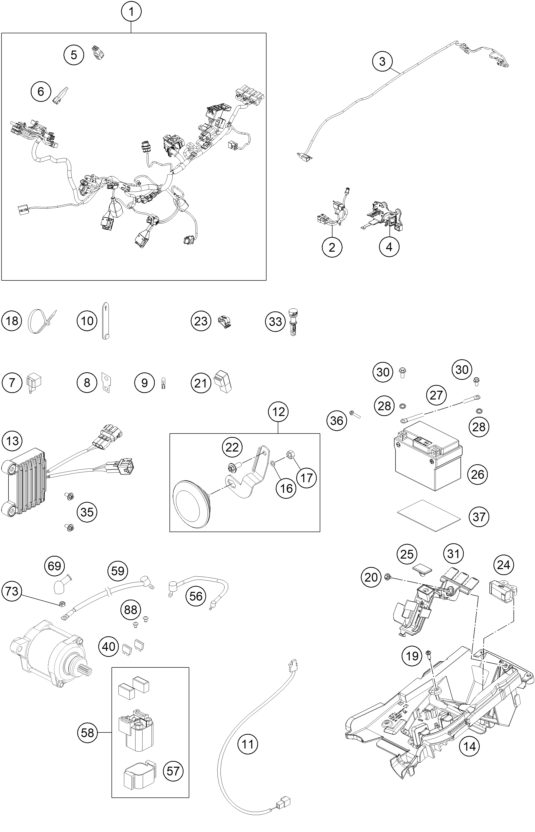 Náhled schématu WIRING HARNESS