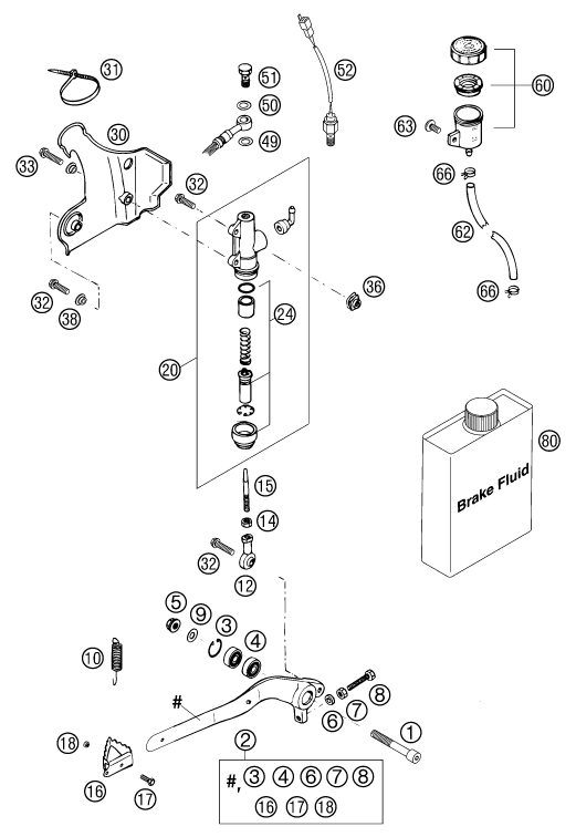 Náhled schématu REAR BRAKE CONTROL