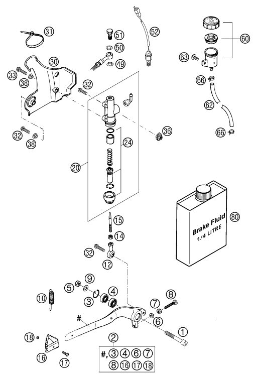 Náhled schématu REAR BRAKE CONTROL