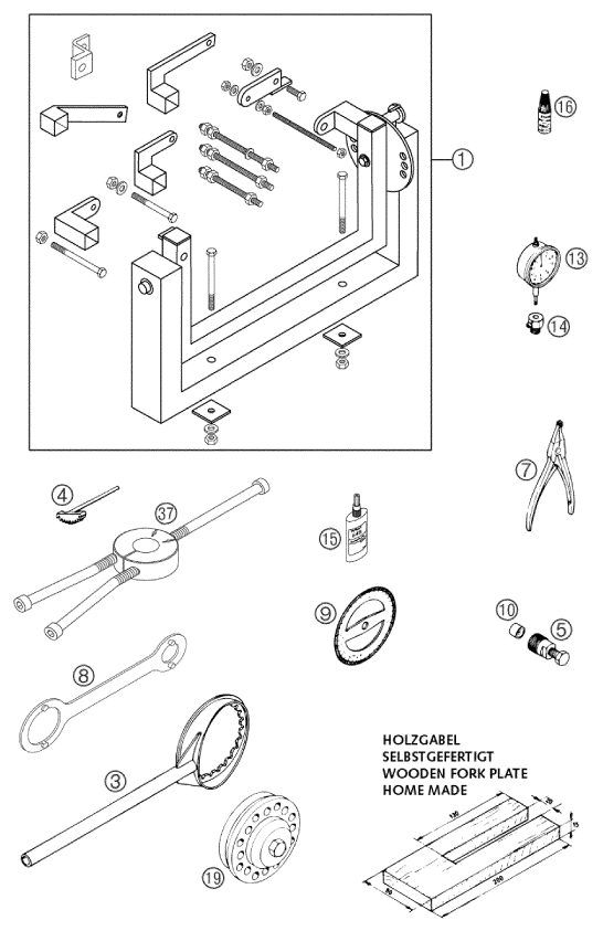 Náhled schématu Special tools (engine)