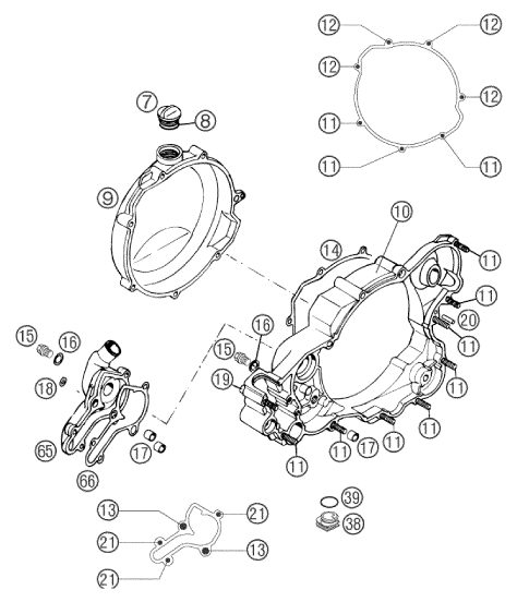 Náhled schématu CLUTCH COVER