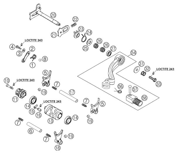 Náhled schématu SHIFTING MECHANISM