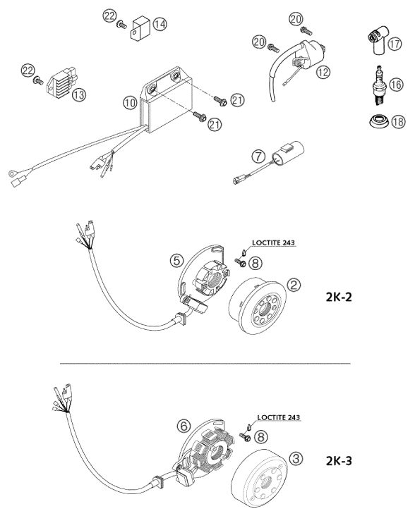 Náhled schématu IGNITION SYSTEM