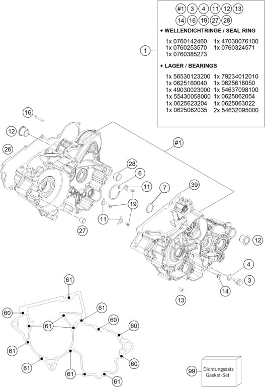 Náhled schématu ENGINE CASE