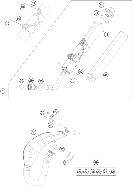Náhled schématu EXHAUST SYSTEM