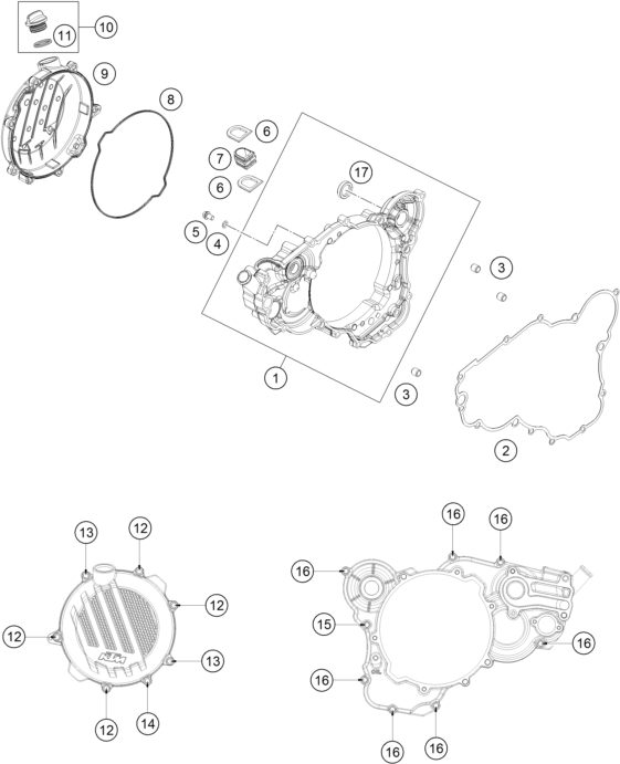 Náhled schématu CLUTCH COVER