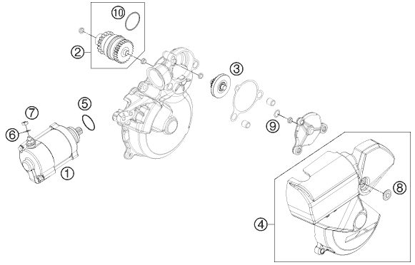 Náhled schématu ELECTRIC STARTER
