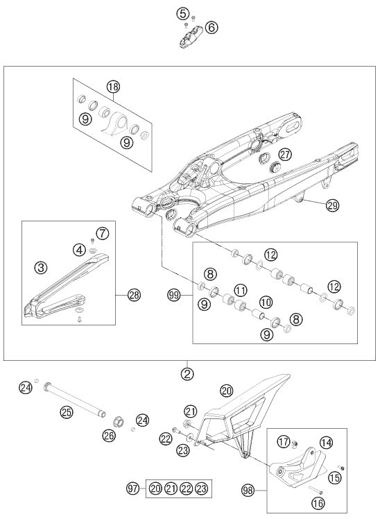 Náhled schématu SWING ARM