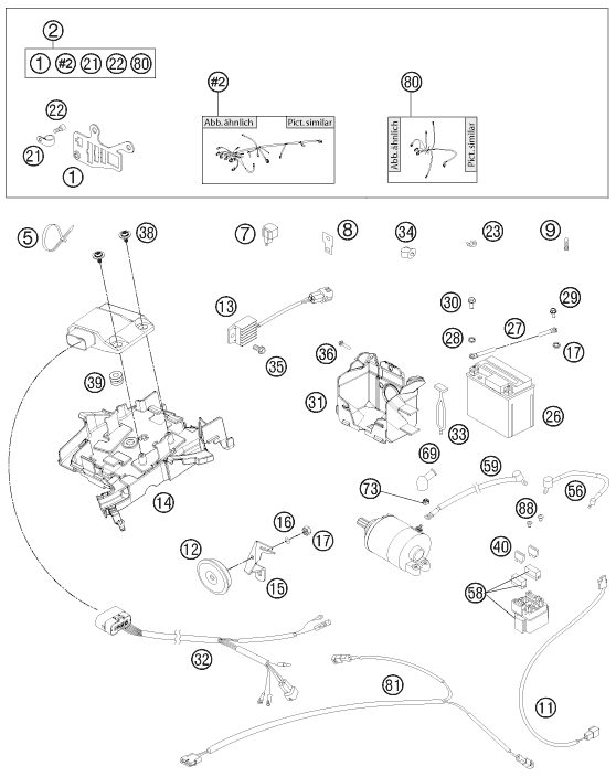 Náhled schématu WIRING HARNESS