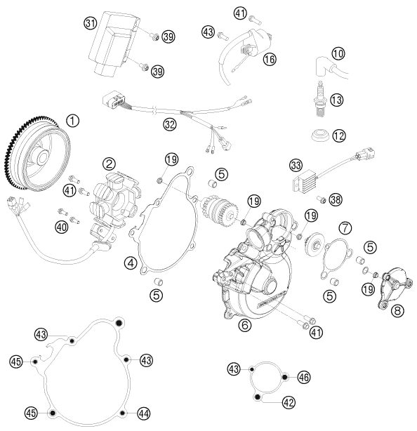 Náhled schématu IGNITION SYSTEM
