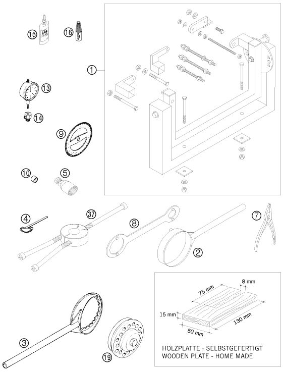 Náhled schématu Special tools (engine)