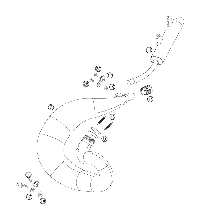 Náhled schématu EXHAUST SYSTEM
