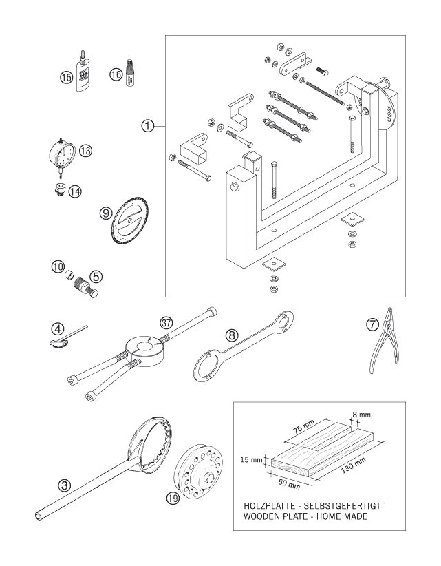 Náhled schématu Special tools (engine)