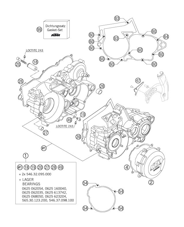 Náhled schématu ENGINE CASE