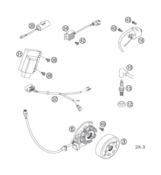 Náhled schématu IGNITION SYSTEM