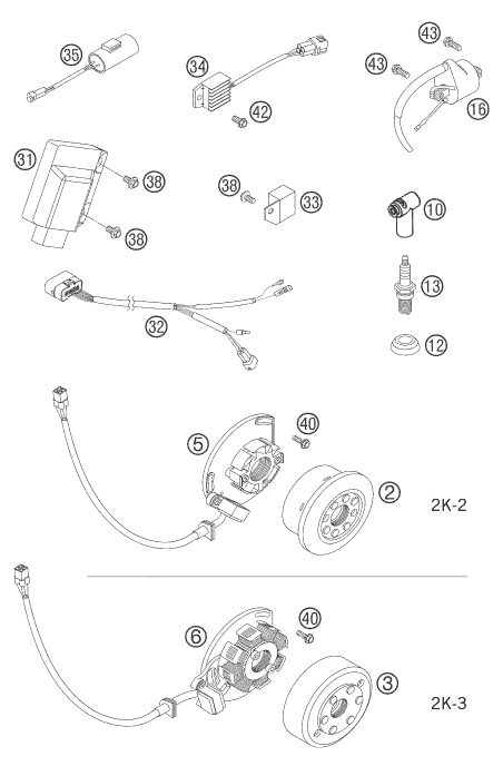 Náhled schématu IGNITION SYSTEM