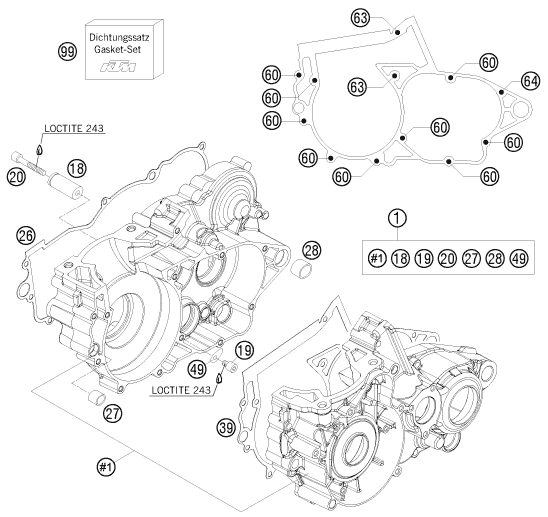 Náhled schématu ENGINE CASE