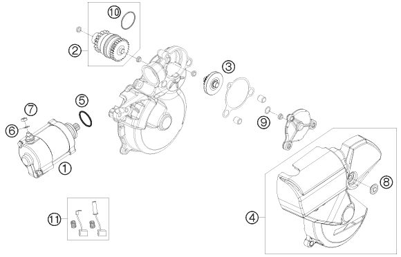 Náhled schématu ELECTRIC STARTER