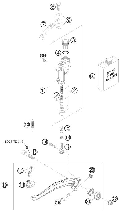 Náhled schématu REAR BRAKE CONTROL