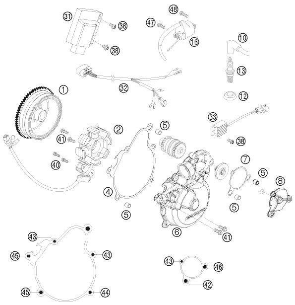 Náhled schématu IGNITION SYSTEM