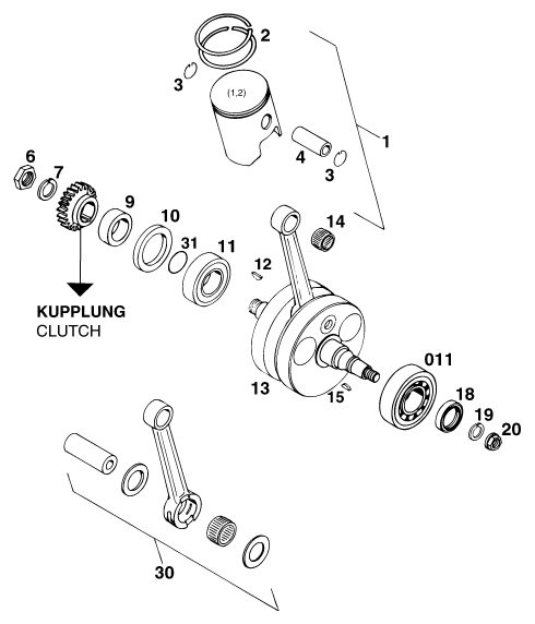 Náhled schématu CRANKSHAFT, PISTON