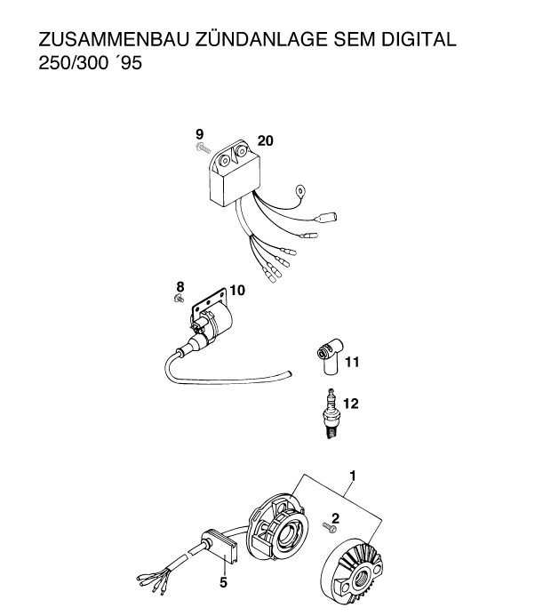 Náhled schématu IGNITION SYSTEM