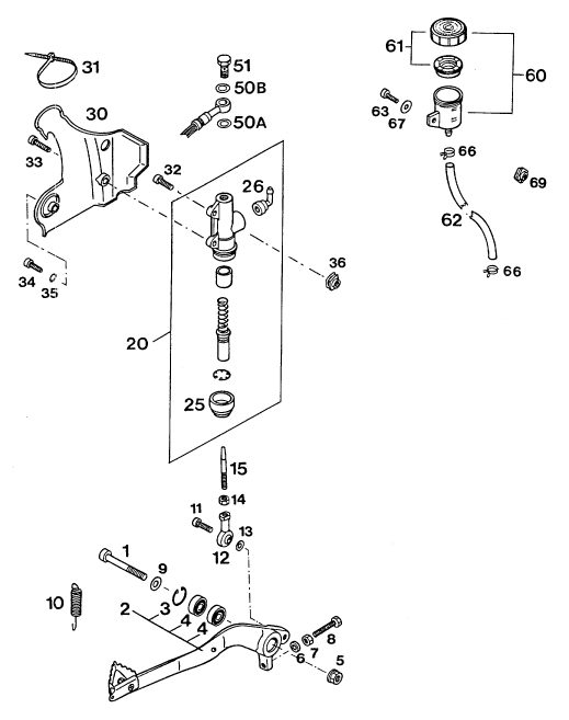 Náhled schématu REAR BRAKE CONTROL