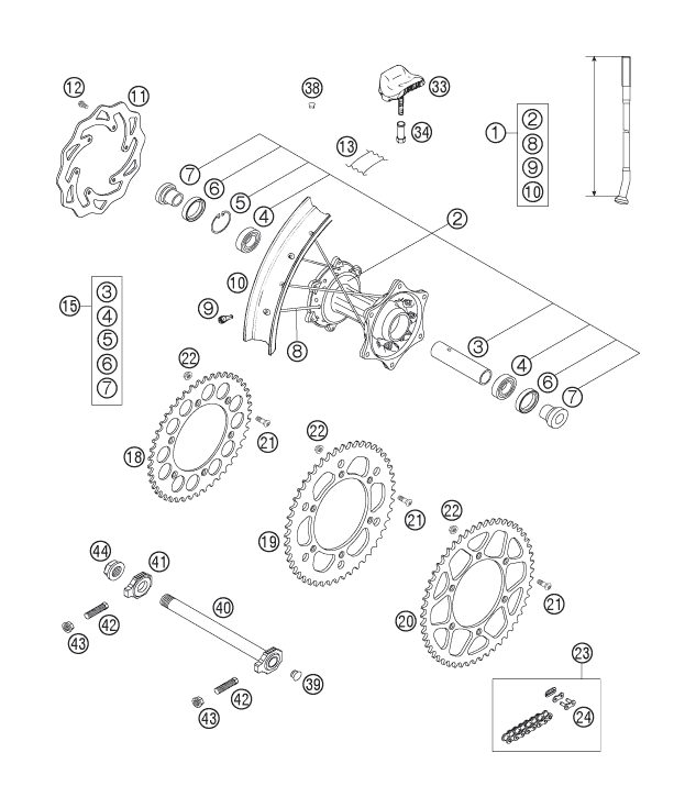 Náhled schématu REAR WHEEL