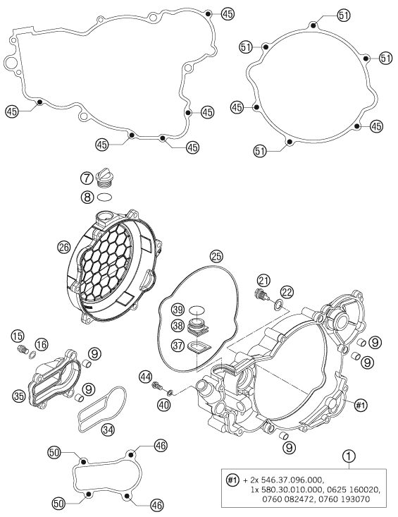 Náhled schématu CLUTCH COVER