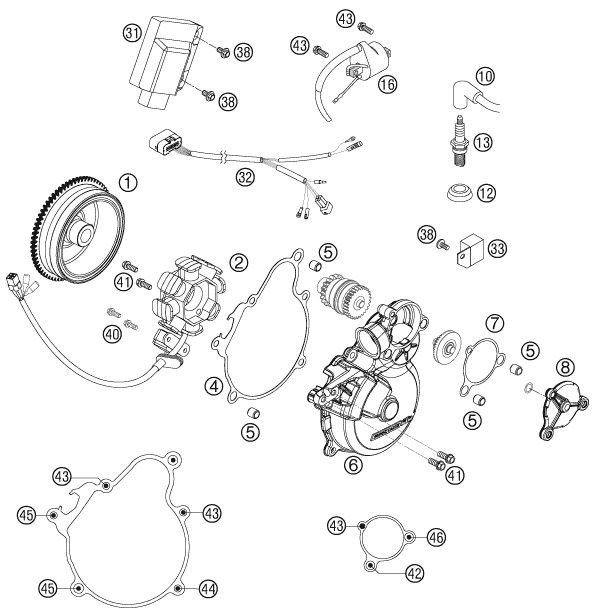 Náhled schématu IGNITION SYSTEM